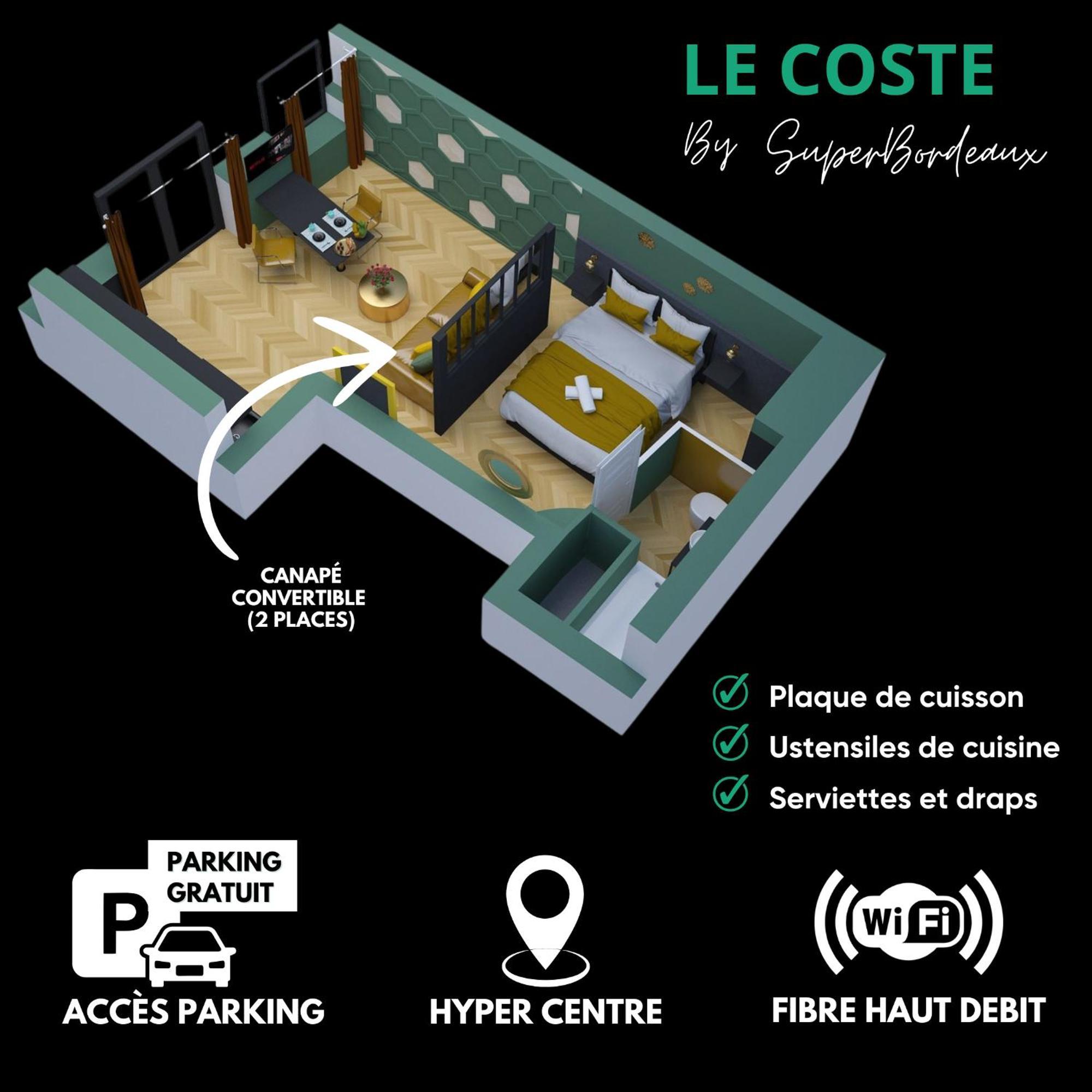 Free Parking - Self Checkin - Wifi - Netflix - City Center - Le Coste By Superbordeaux Exterior photo